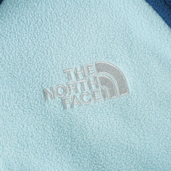 The North Face Full-Zip Fleece Jacket Outdoor Embroidered Logo Blue Women Size M - Picture 7 of 16